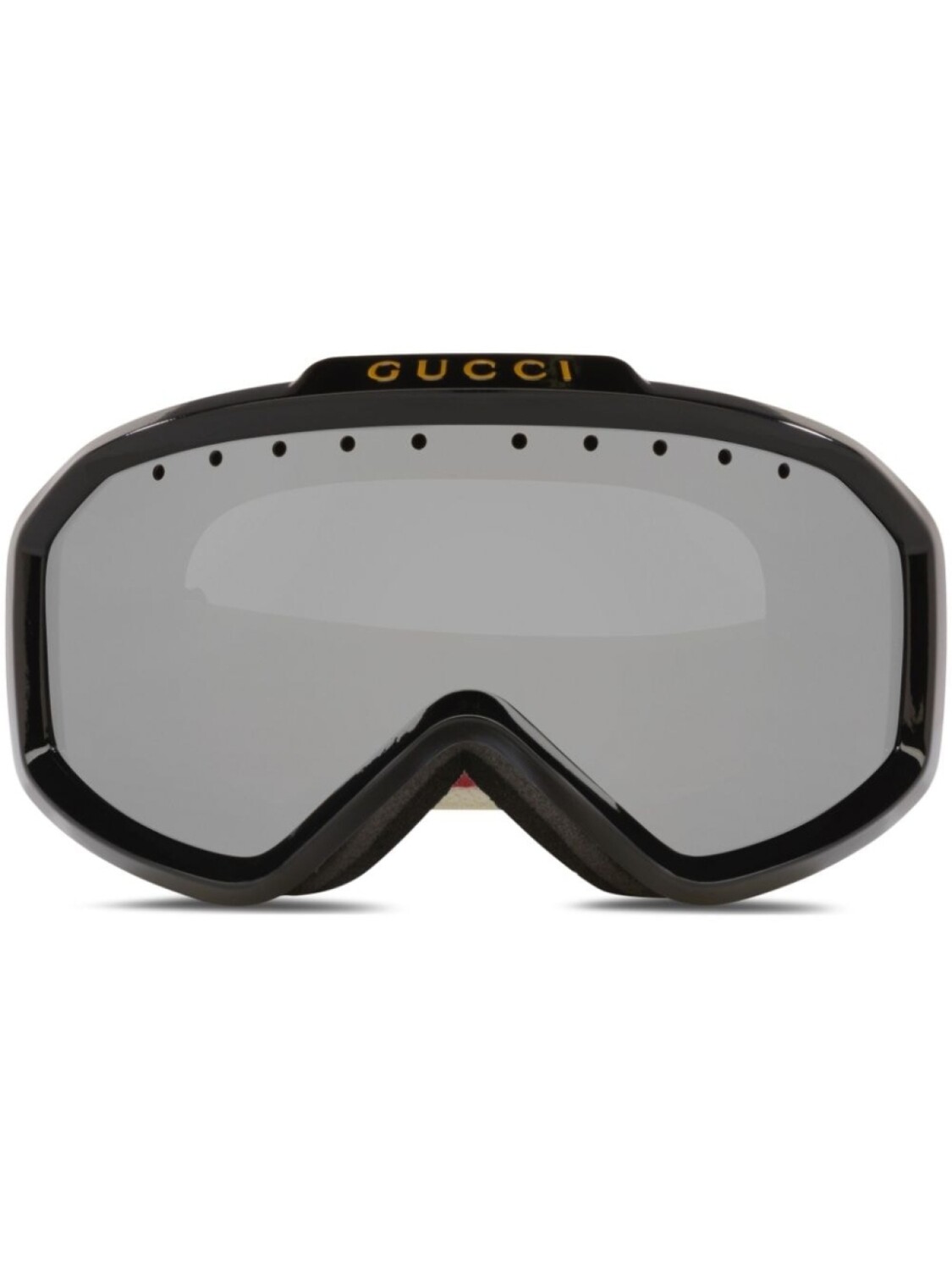 

Gucci Eyewear лыжная маска с логотипом, золотой