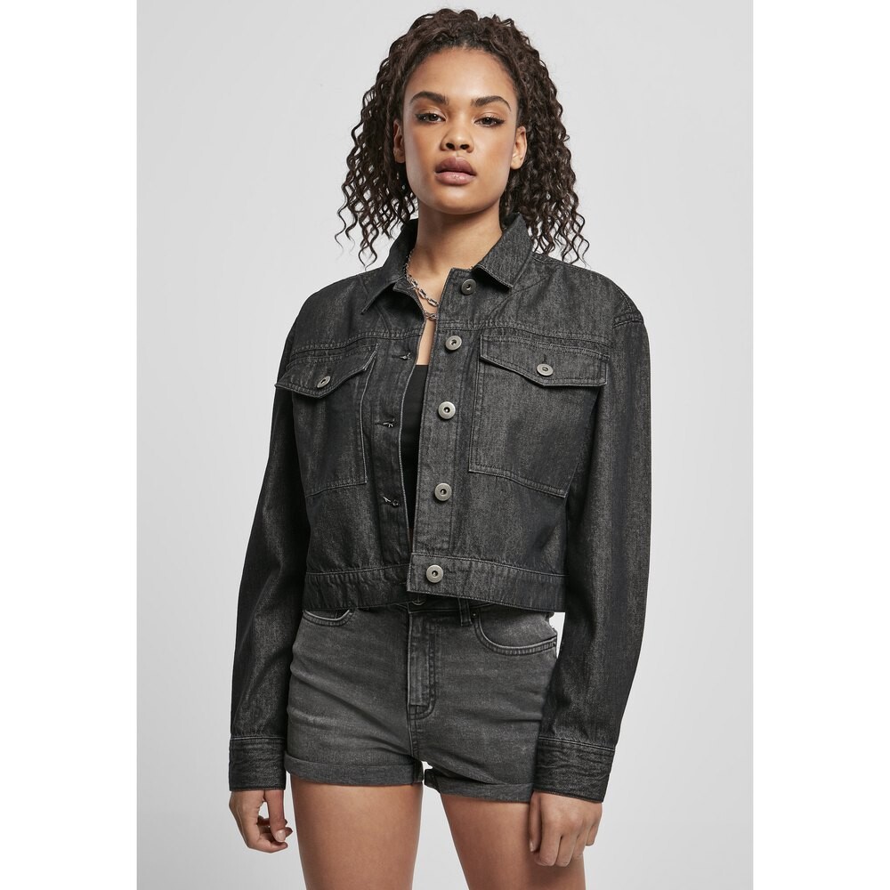 

Куртка Urban Classics Denim Short Oversized (Big ), серый