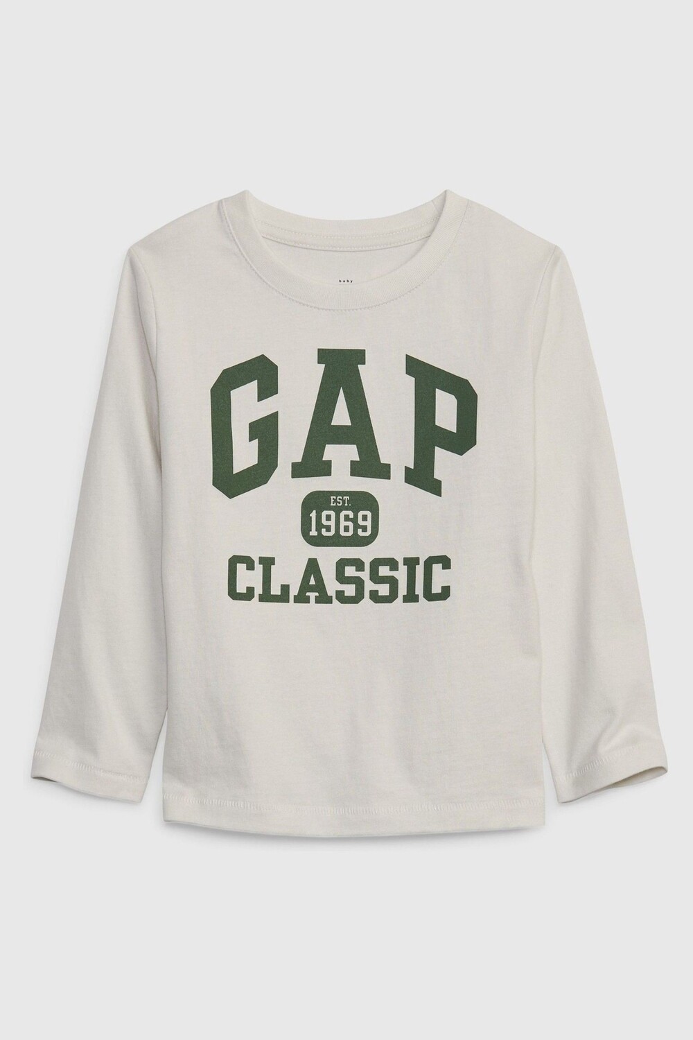 

Футболка с длинными рукавами из органического хлопка с логотипом Gap, белый