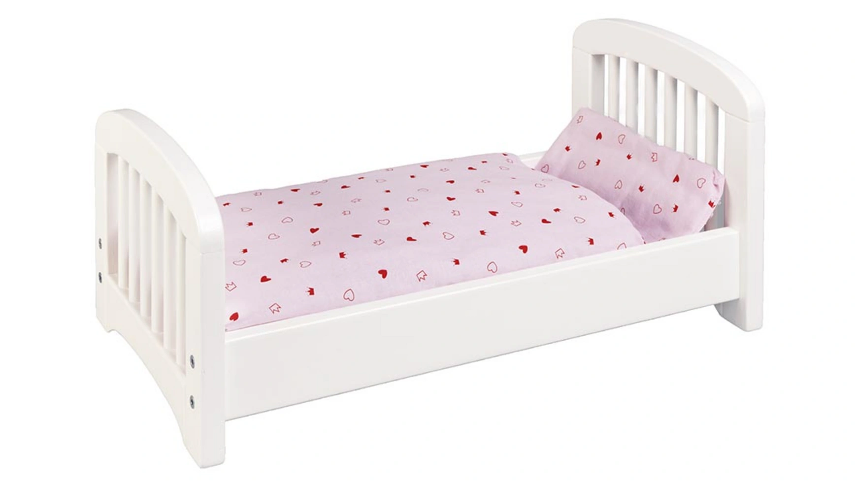 кровать для куклы огонек розовая Goki Кровать для куклы