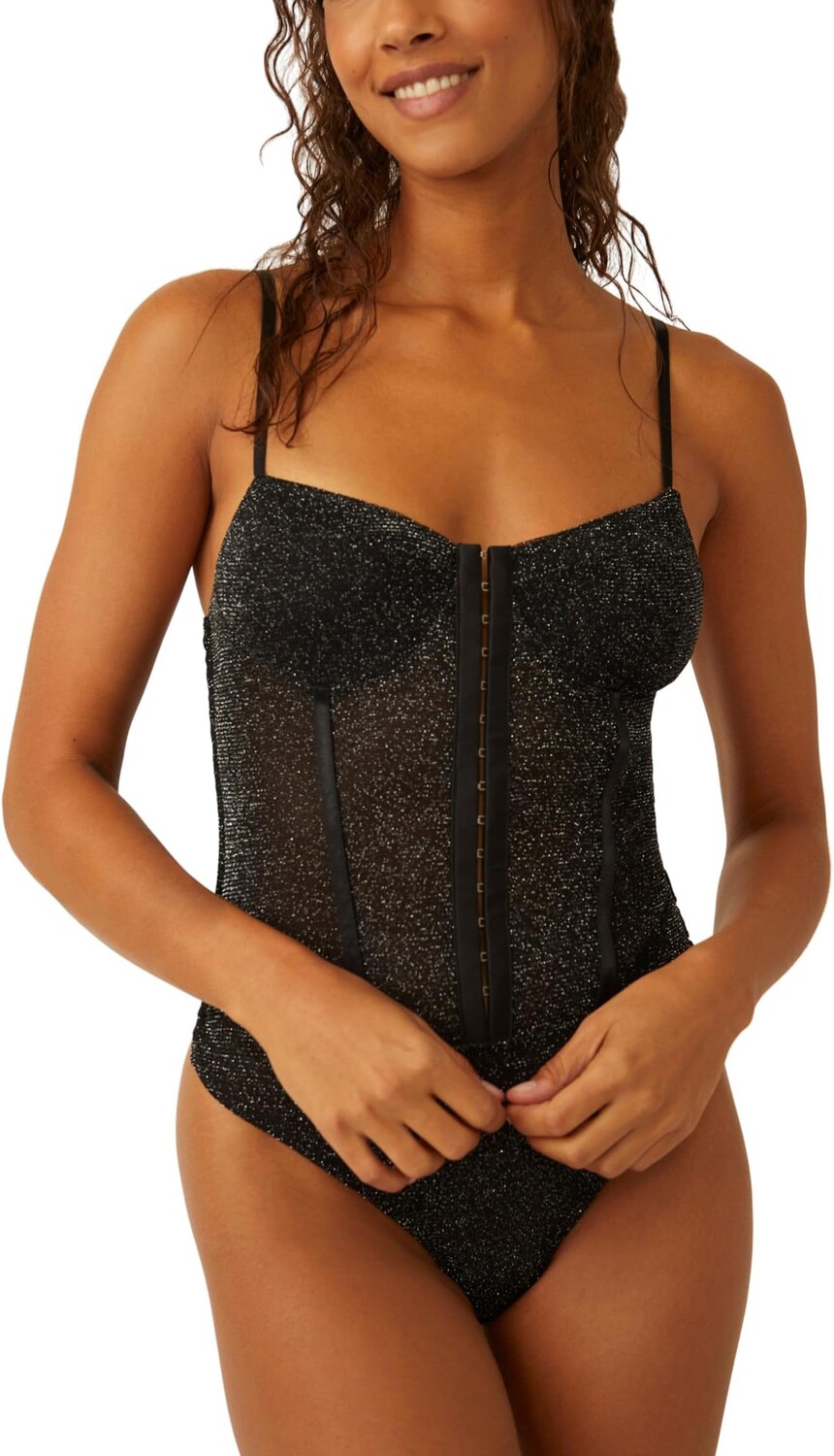 

Боди Shimmer Night Rhythm Free People, черный
