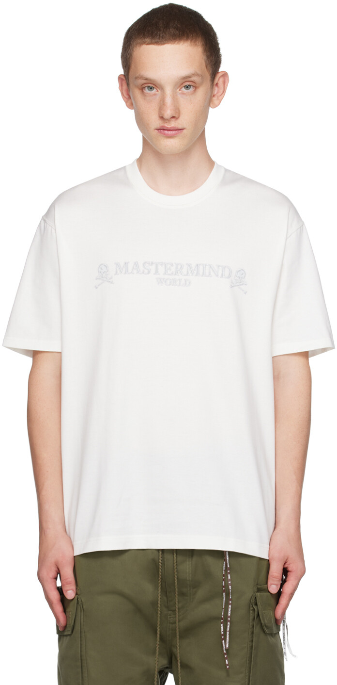 

Белая футболка с блестками MASTERMIND WORLD, Белый