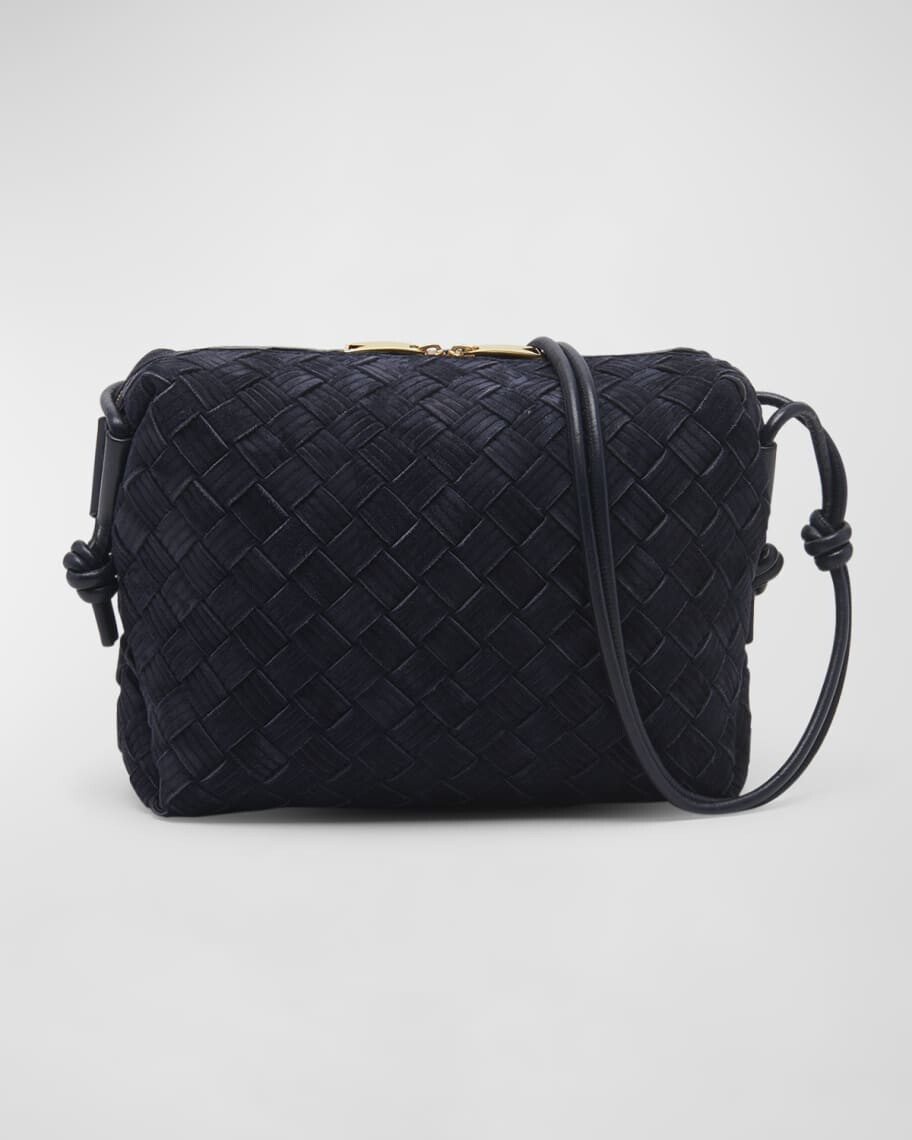 

Маленькая сумка через плечо из кожи Intrecciato с петлей Bottega Veneta