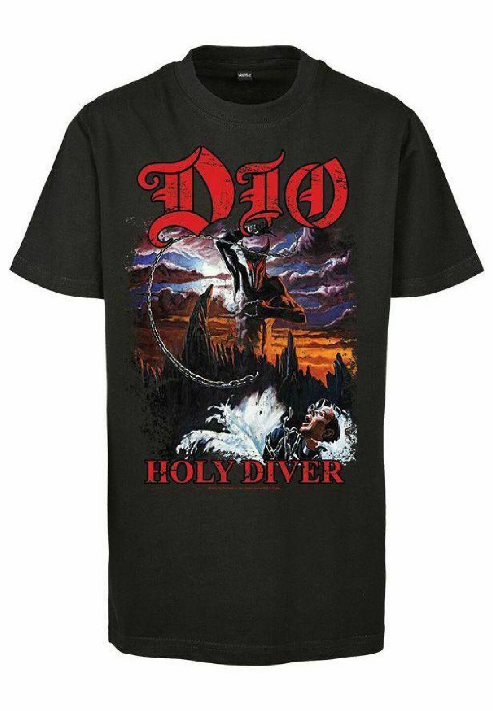 Футболка с принтом DIO-HOLY DIVER TIL BØRN rockshirts, цвет black