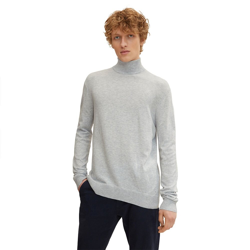 цена Свитер Tom Tailor 1032279 Turtle Neck, серый