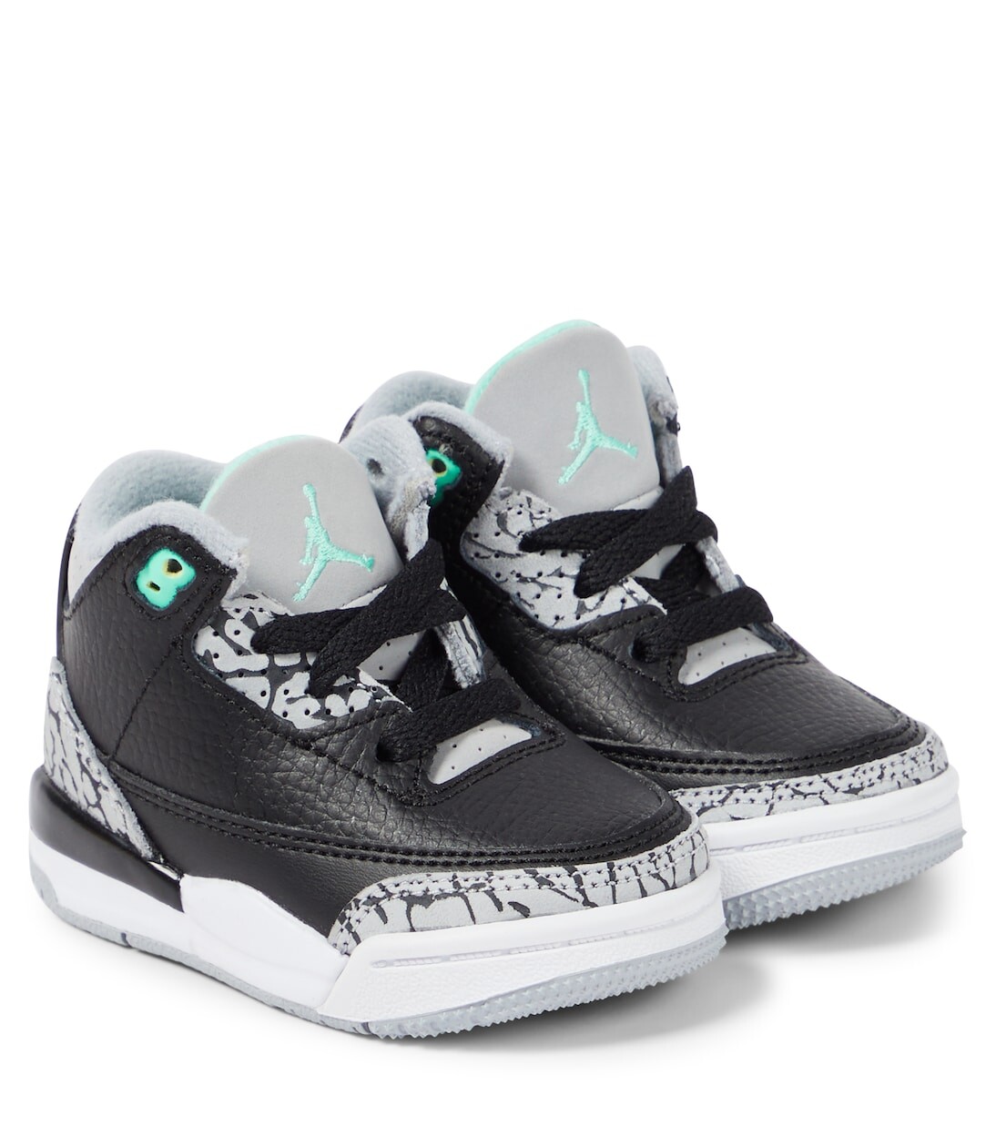 

Кожаные кроссовки Baby Air Jordan 3 Retro Nike, черный