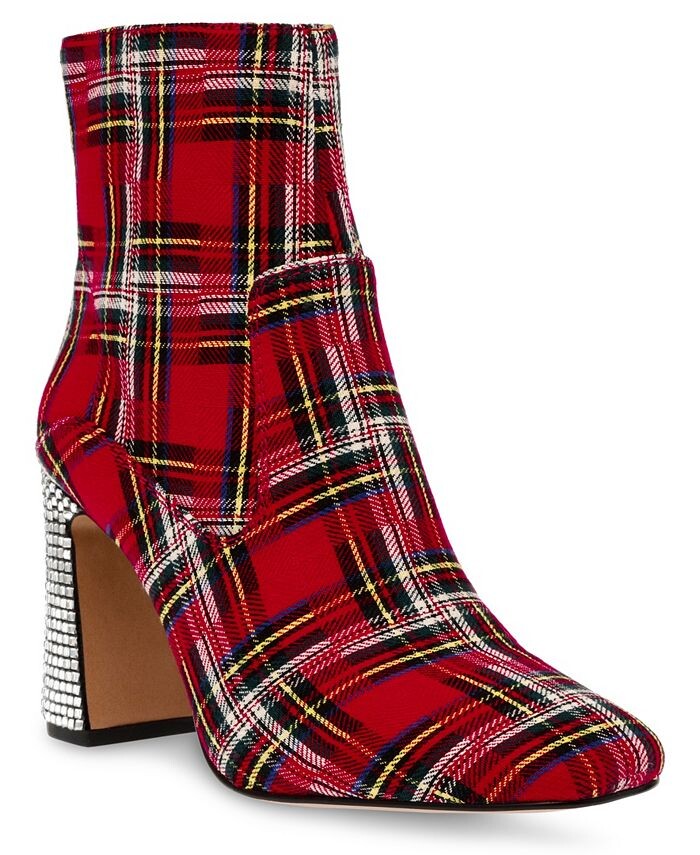 

Женские ботильоны на каблуке в клетку Blanche Betsey Johnson, мультиколор