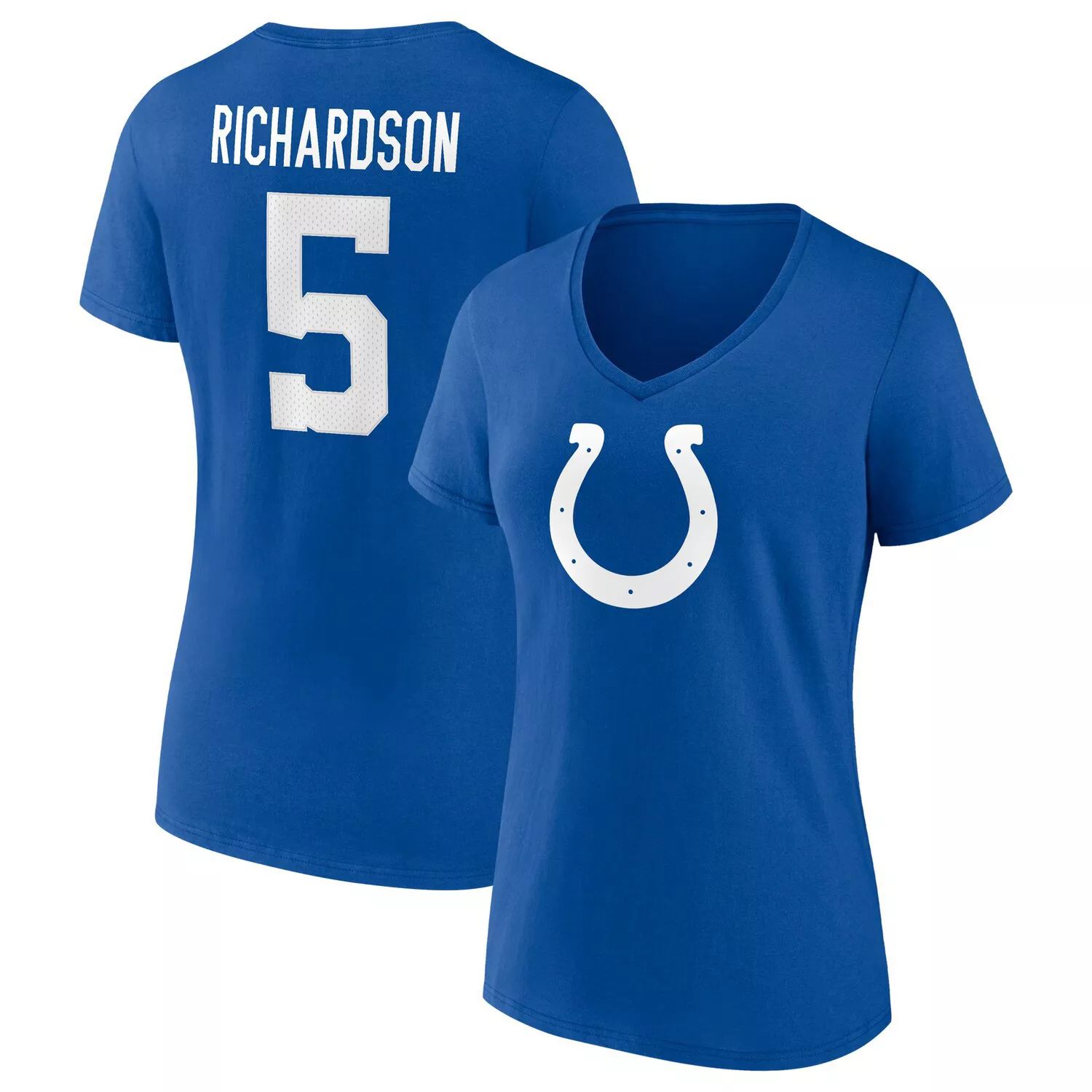 Заказать Женская футболка Fanatics с логотипом Anthony Richardson Royal  Indianapolis Colts Icon, имя и номер, футболка с v-образным вырезом  Fanatics – цены, описание и характеристики в «CDEK.Shopping»