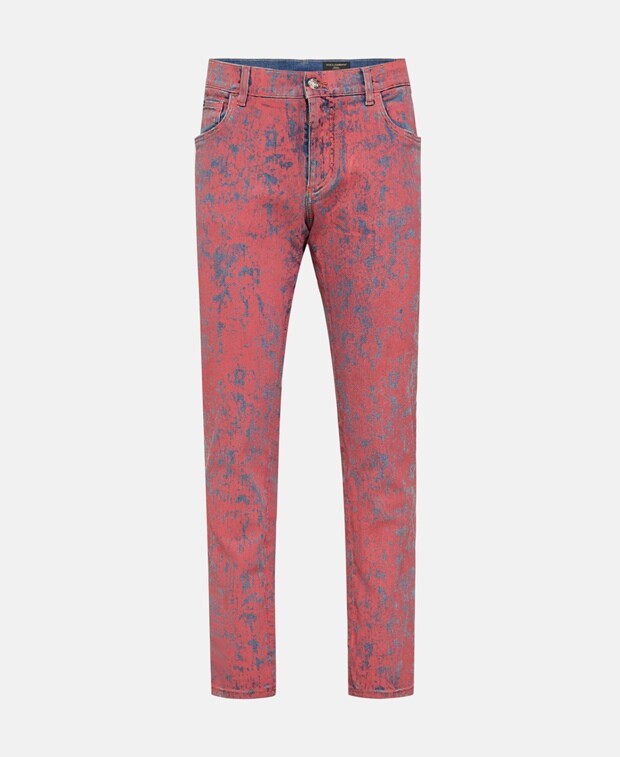 

Прямые джинсы Dolce & Gabbana, красный