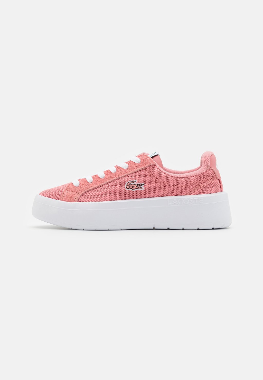 Низкие кроссовки Carnaby Plat Lacoste, цвет pink/white низкие кроссовки platform lacoste цвет white pink