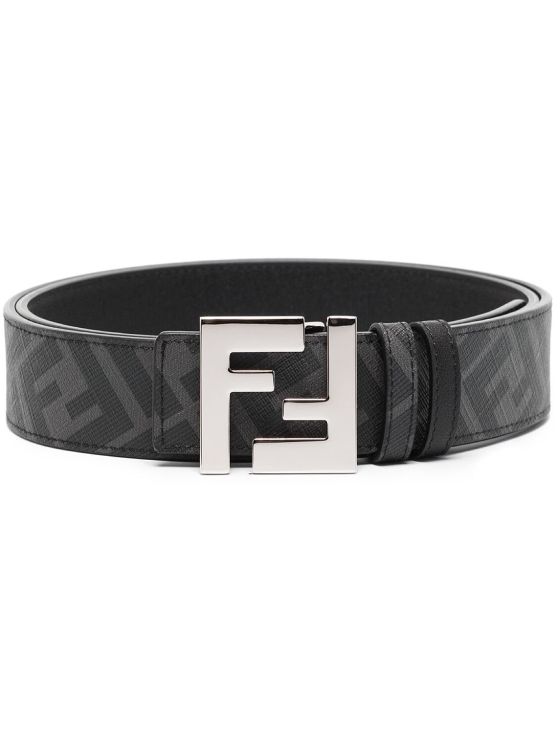 

FENDI двусторонний ремень с логотипом FF, черный