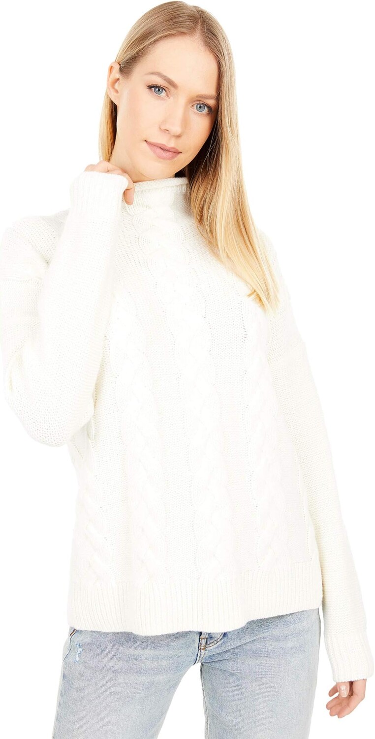 

Свитер Madewell Grenville Cableknit Mockneck Sweater, цвет Antique Cream