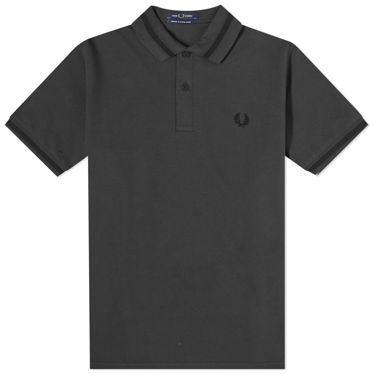 

Поло Fred Perry Single Tipped, цвет Night Green & Black