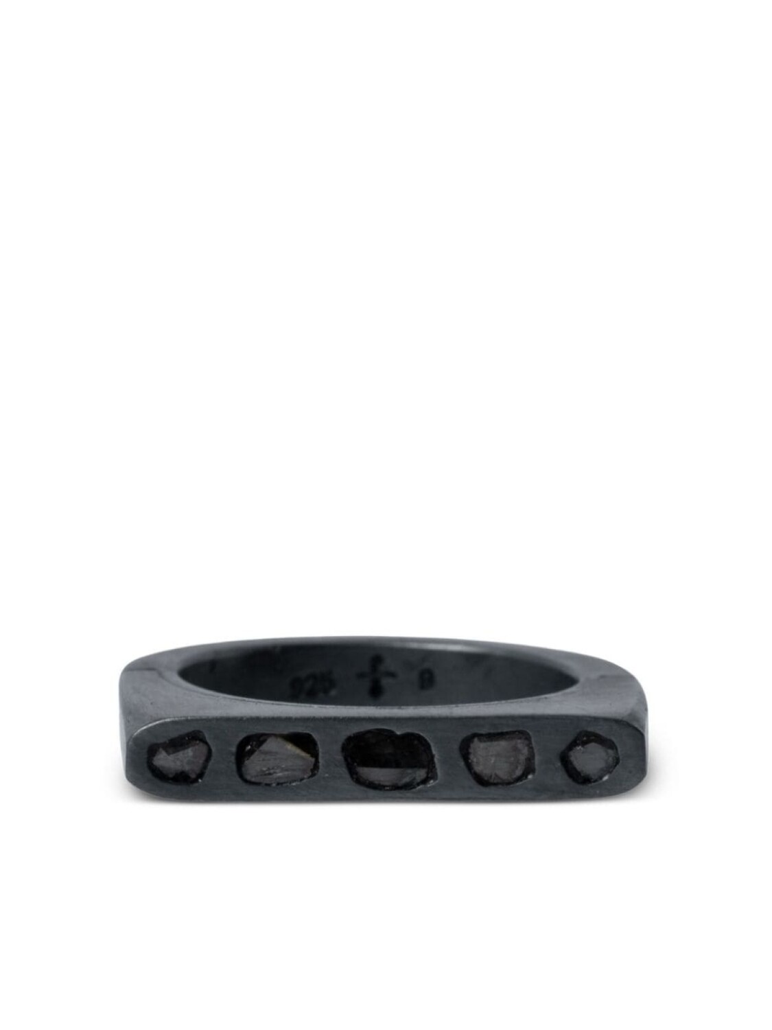 

Серебряное кольцо Sistema Mega Pavé Oval с бриллиантами Parts of Four, черный