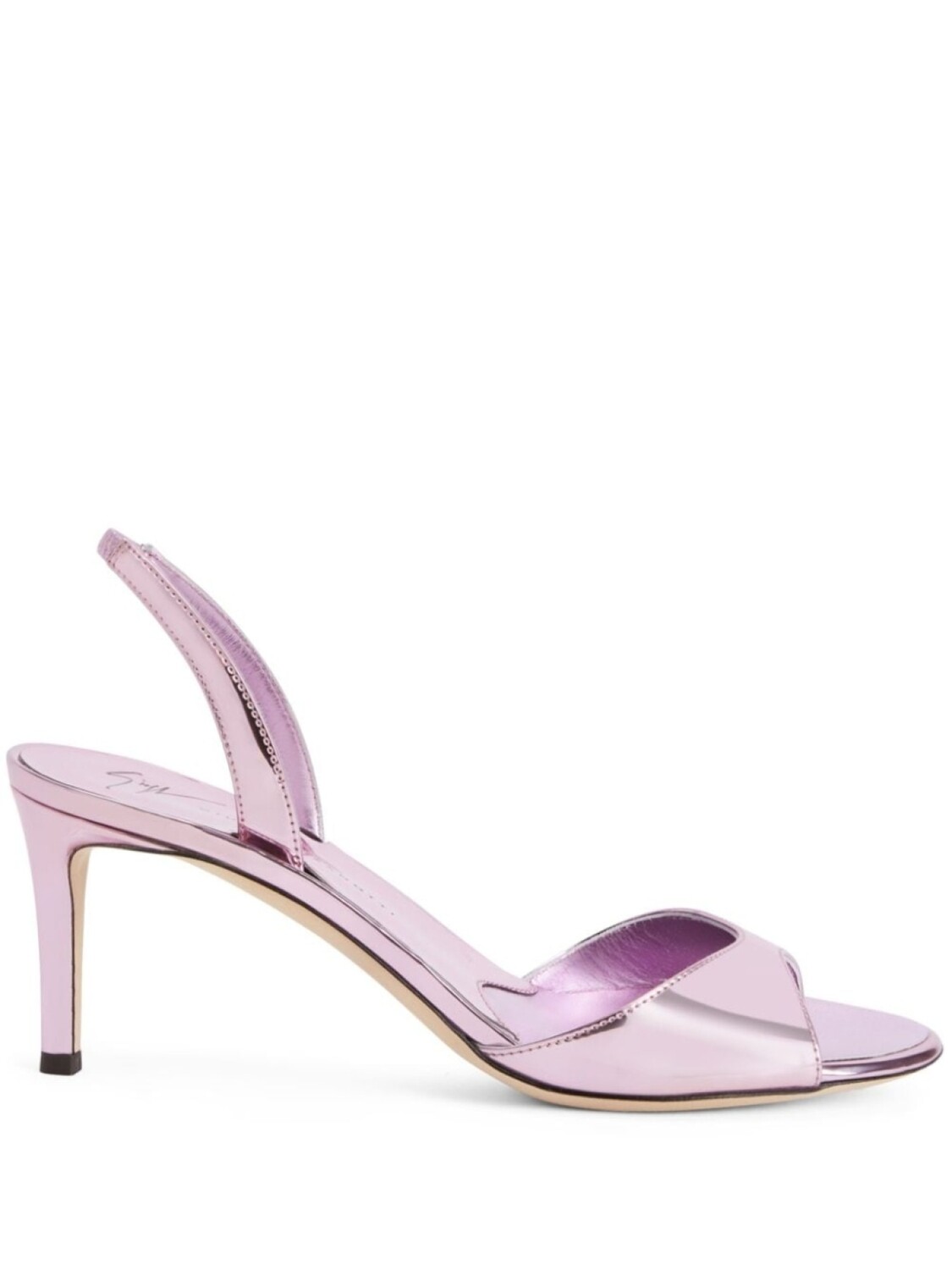 

Giuseppe Zanotti босоножки Lilibeth 70 с эффектом металлик, розовый