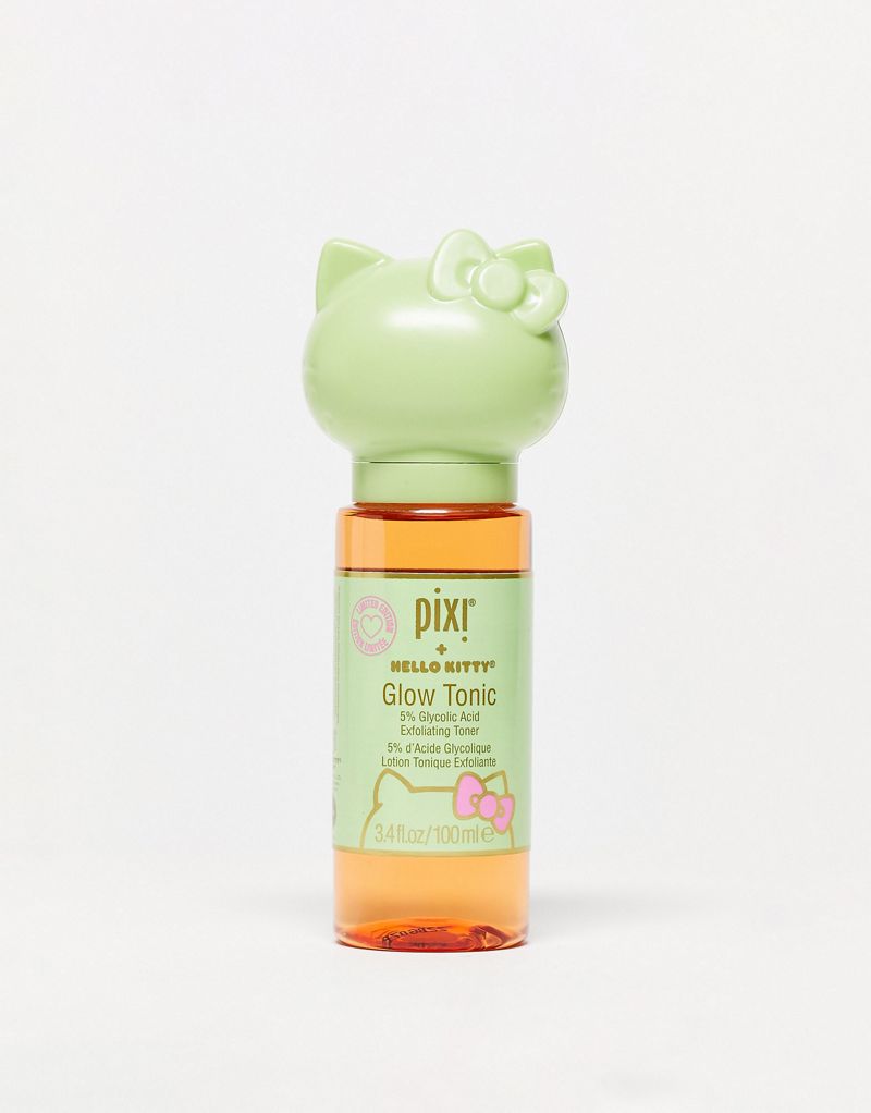 

Pixi x Hello Kitty Glow Tonic 5% осветляющий тоник с гликолевой кислотой 100 мл, Sin color