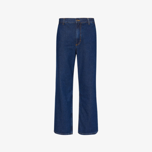 

Джинсы genua chino прямого кроя из смесового денима свободного кроя Jeanerica, синий