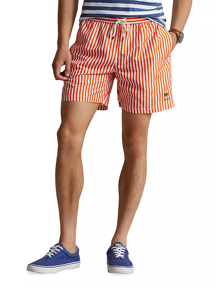 цена Полосатые плавки Polo Ralph Lauren, цвет club stripe