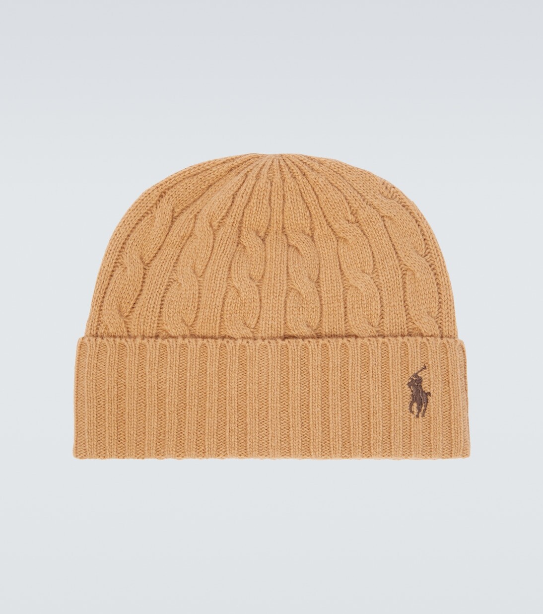 

Шапка из смесовой шерсти пони Polo Ralph Lauren, бежевый