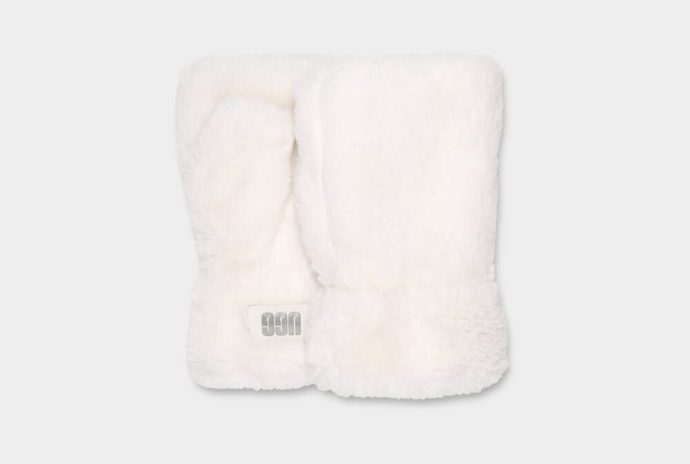 

Перчатки Faux Fur Fingerless Glove UGG, белый