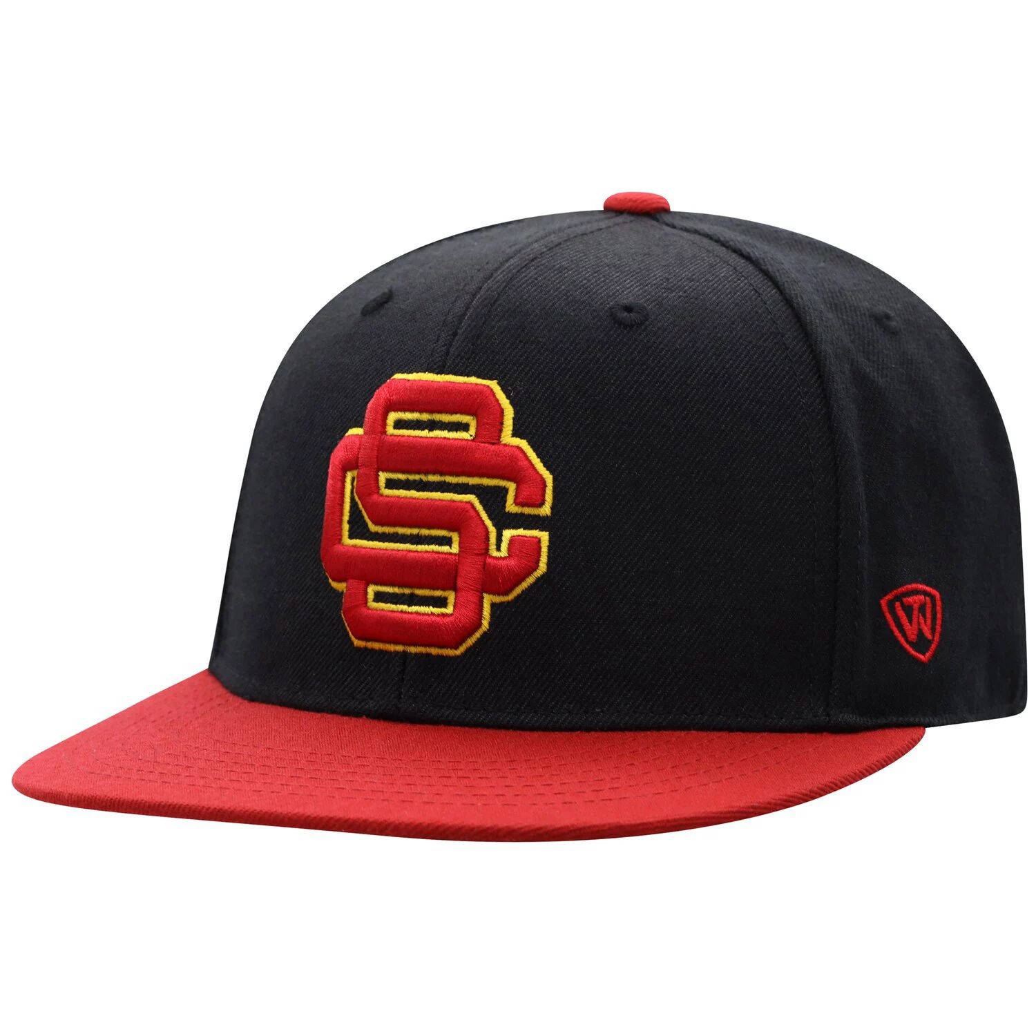 Мужская двухцветная приталенная шляпа Top of the World черного цвета/кардинала USC Trojans Team Color