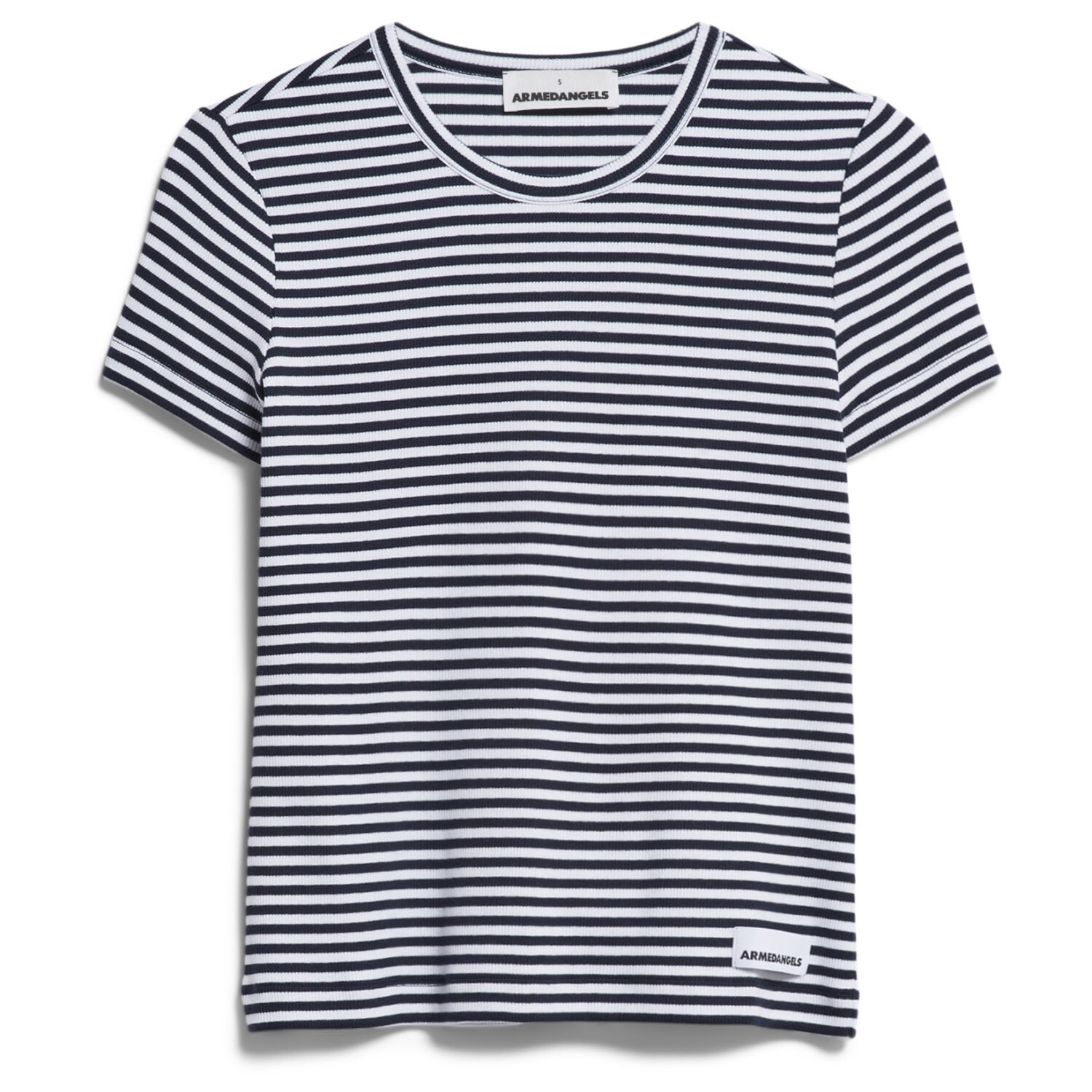 

Футболка Armedangels Women's Kardaa Stripes, цвет Night Sky/White