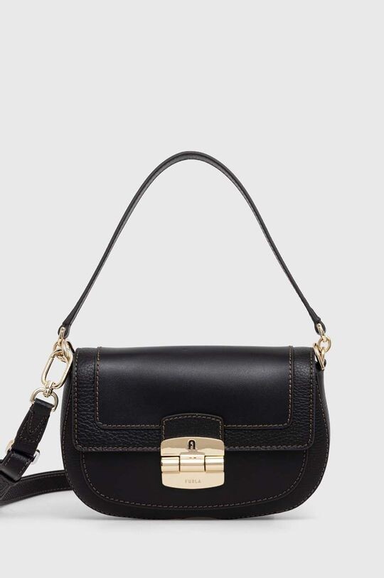

Кожаная сумочка Furla, черный