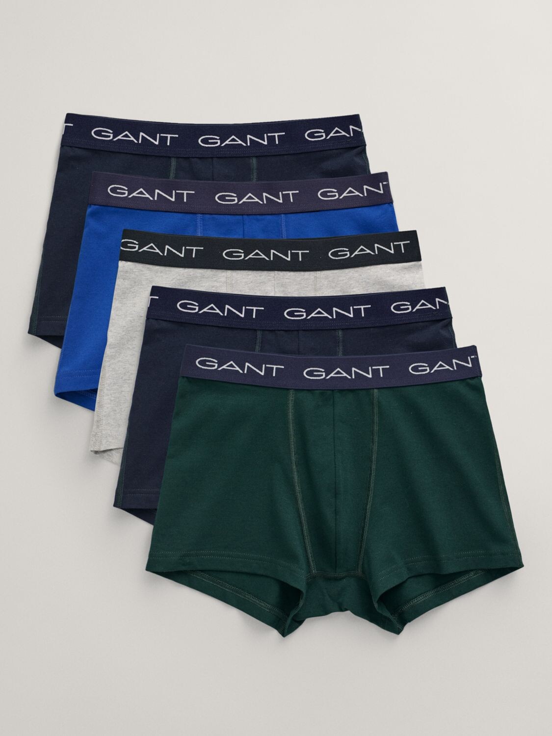 

Трусы из хлопкового эластичного джерси GANT, зеленый/синий/серый