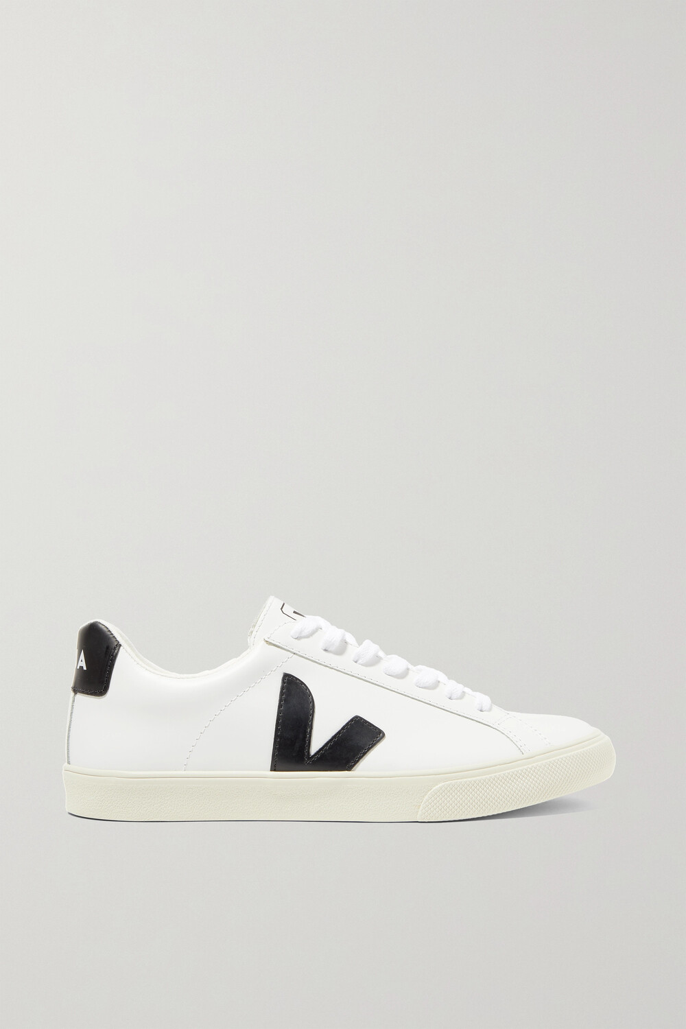 

Кроссовки Veja + Net Sustain Esplar Rubber-trimmed Leather, белый/черный