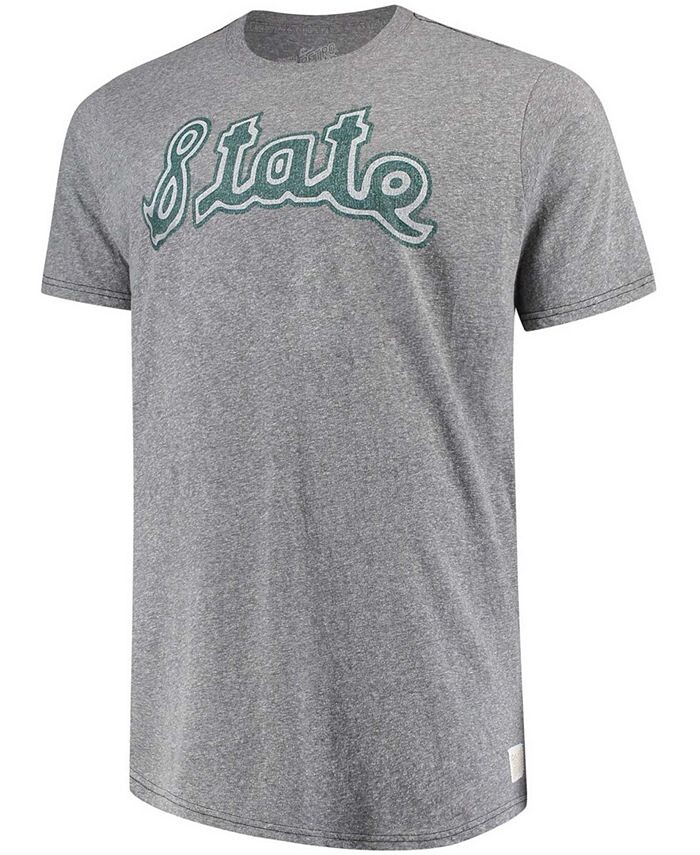 

Мужская серая футболка Michigan State Spartans Tri-Blend Original Retro Brand, серый