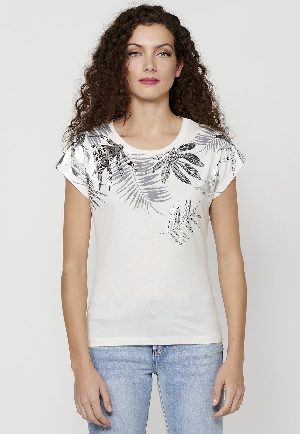 

Футболка с принтом SHORT SLEEVE Koroshi, белый