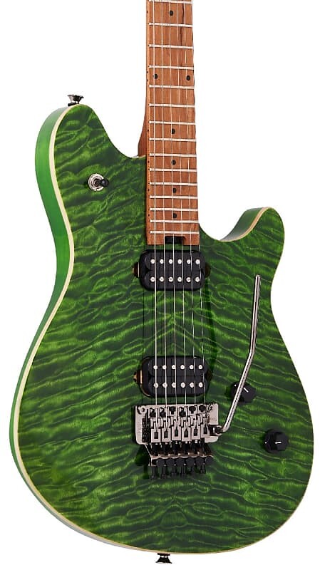 

Электрогитара EVH Wolfgang Standard QM Electric Guitar. Baked Maple Fingerboard, Transparent Green