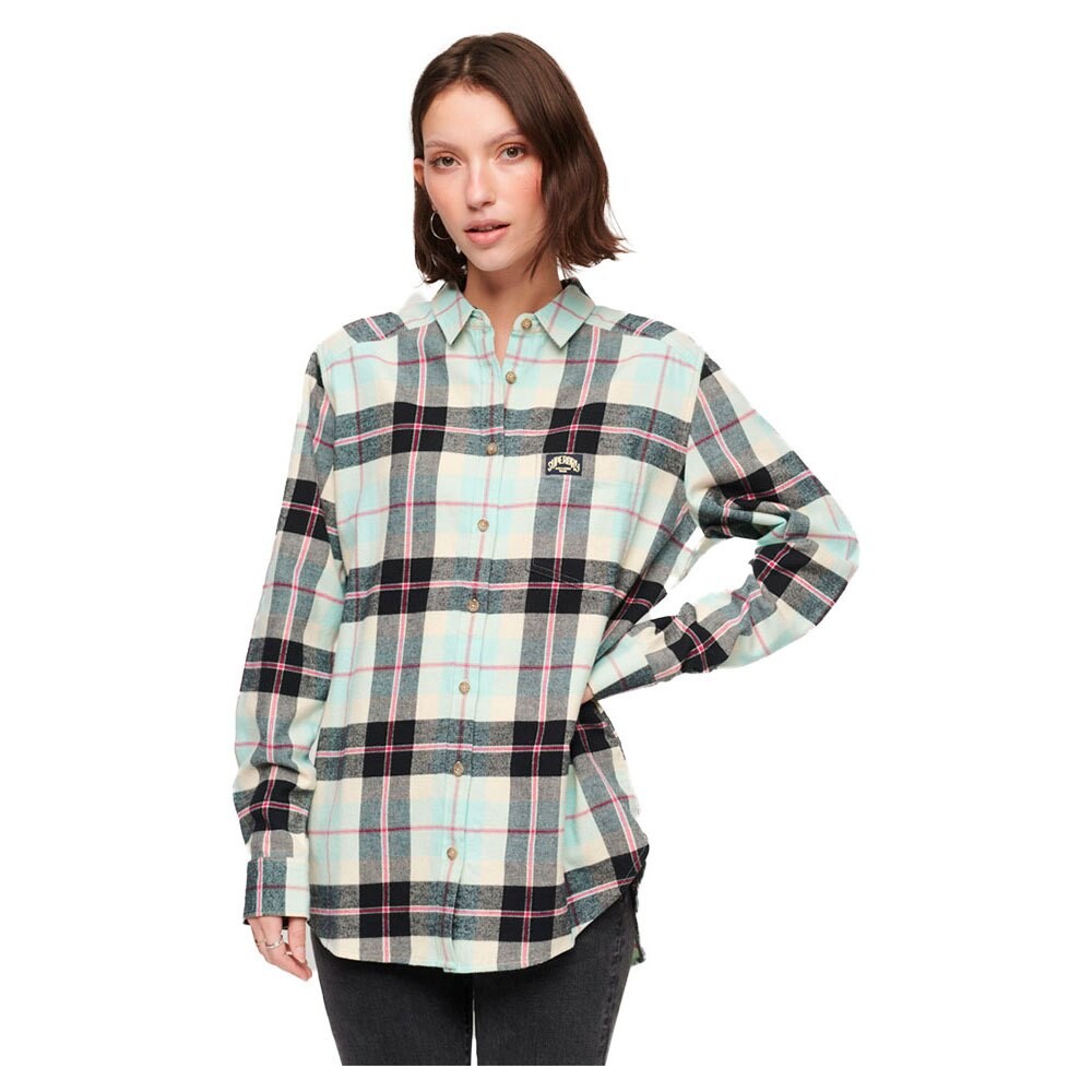 

Рубашка Superdry Check Oversized, разноцветный