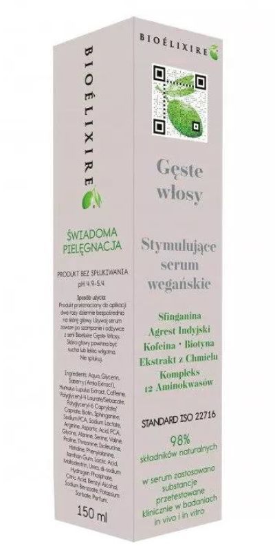 цена Bioelixire Gęste Włosy растирание волос, 150 ml