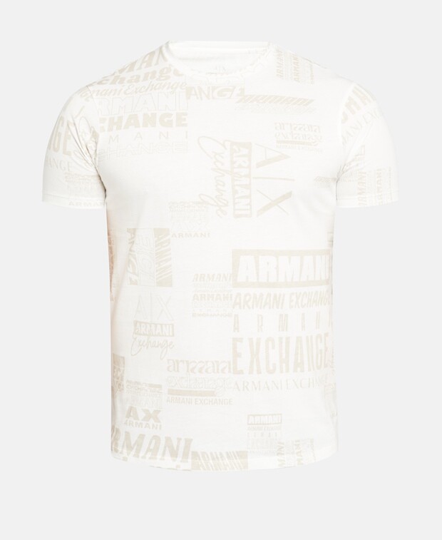 

Футболка Armani Exchange, цвет Wool White