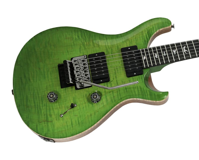 Электрогитара Paul Reed Smith Wood Library Custom 24 Floyd Rose Stained Flame Maple Neck Eriza Verde