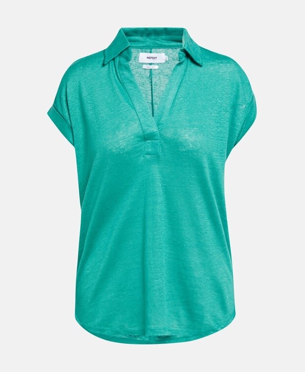 

Льняной лонгслив Notshy Cashmere, зеленый