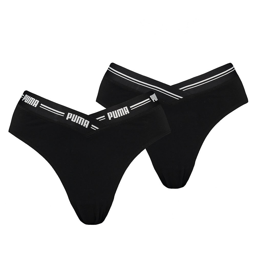 

Трусы Puma 701223669 V-Shape High Waist 2 шт, черный