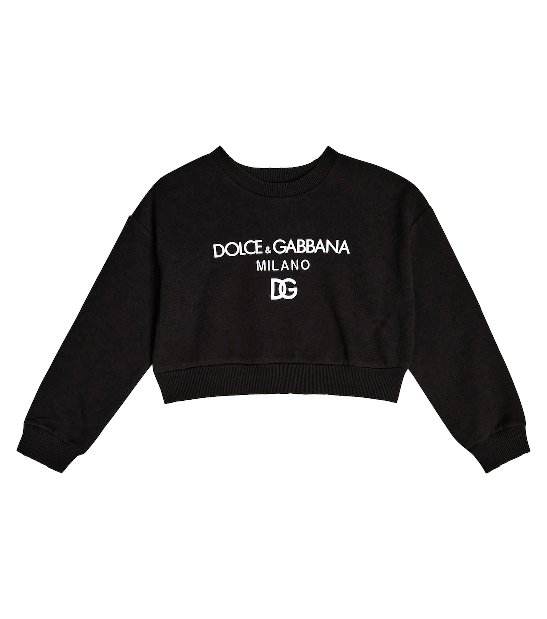 

Толстовка из хлопка с логотипом Dolce&Gabbana, черный