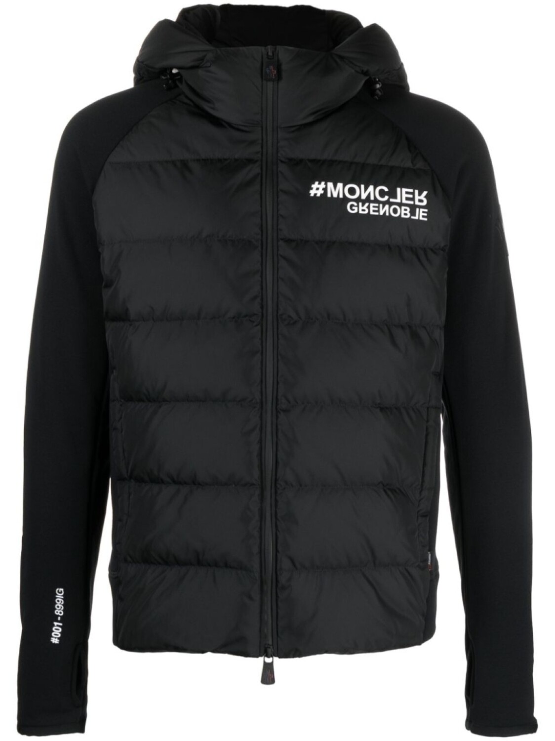 

Moncler Grenoble куртка с капюшоном и логотипом, черный