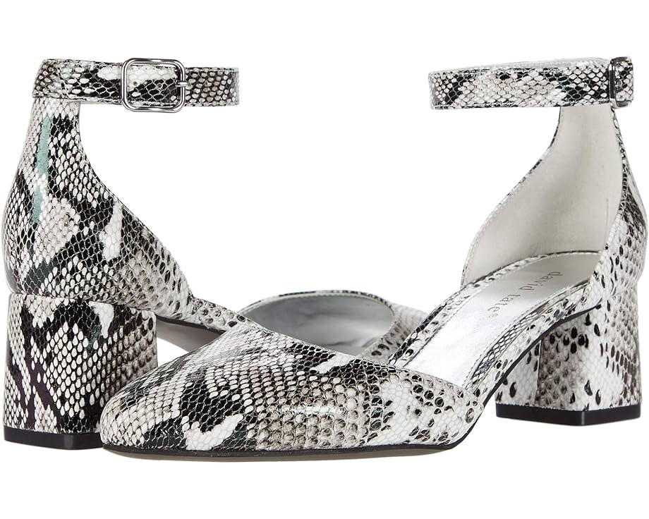 Туфли David Tate Adeline, цвет Black/White Patent Snake Print