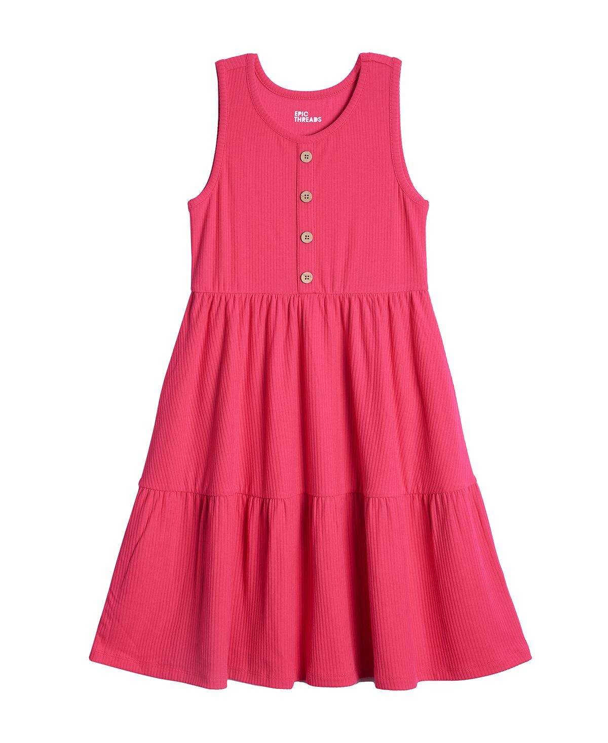 

Однотонное платье для больших девочек, созданное для Macy's Epic Threads