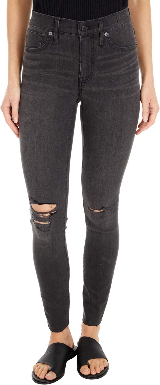 

Джинсы 9'' Mid-Rise Skinny Jeans in Black Sea Madewell, цвет Black Sea