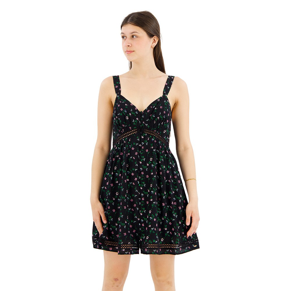 Платье Superdry Lace Trim Sleeveless Short, зеленый фото