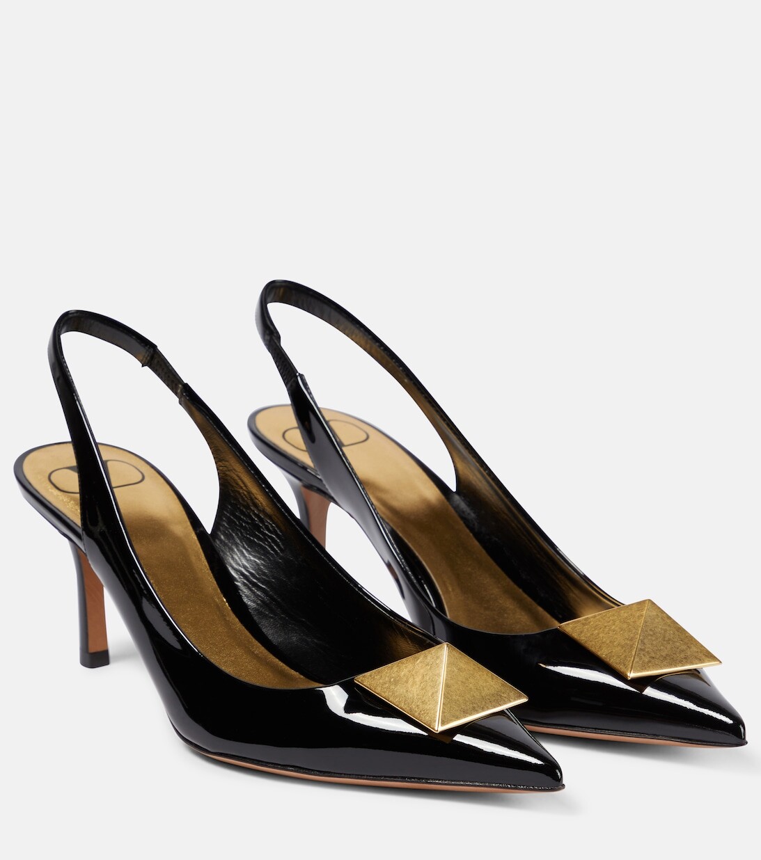 

Туфли-лодочки Roman Stud из лакированной кожи Valentino Garavani, черный
