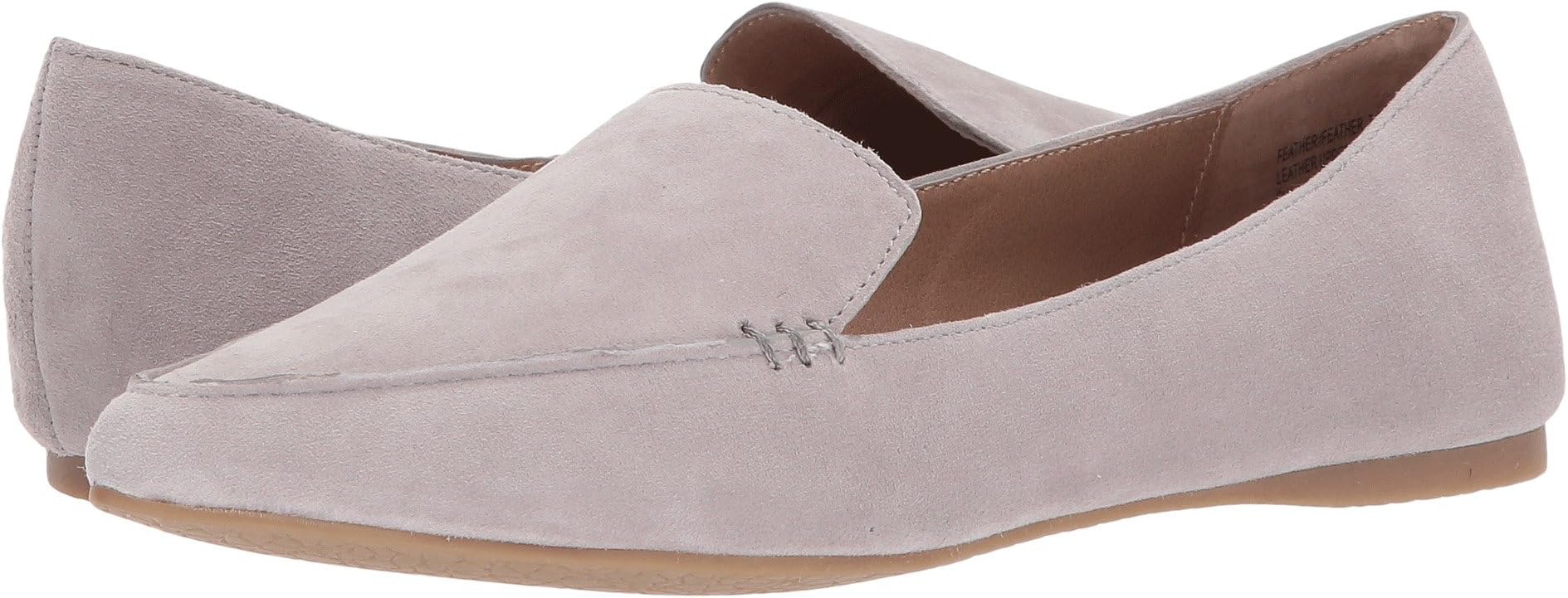 

Лоферы Feather Loafer Flat Steve Madden, цвет Grey Suede