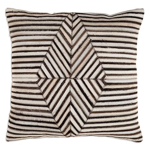 

Декоративная подушка из бычьей шерсти Nashville Geometric, 20 x 20 дюймов Surya, цвет Black