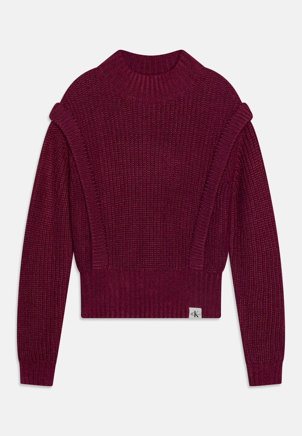 

Свитер Mock Neck Peplum Calvin Klein Jeans, цвет amaranth