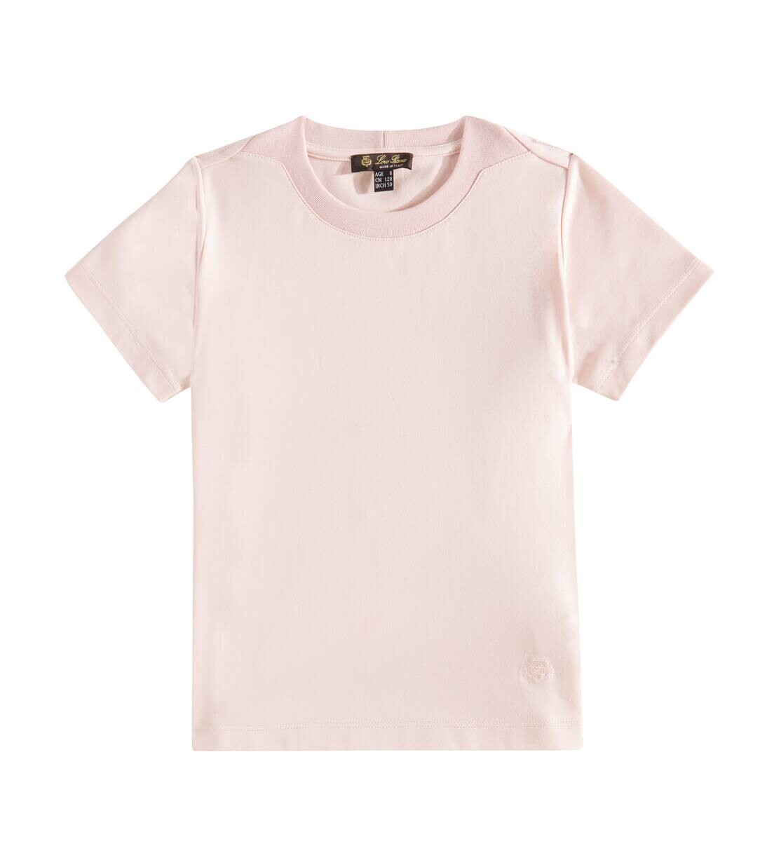 

Футболка My-T из хлопкового джерси Loro Piana Kids, цвет light petal