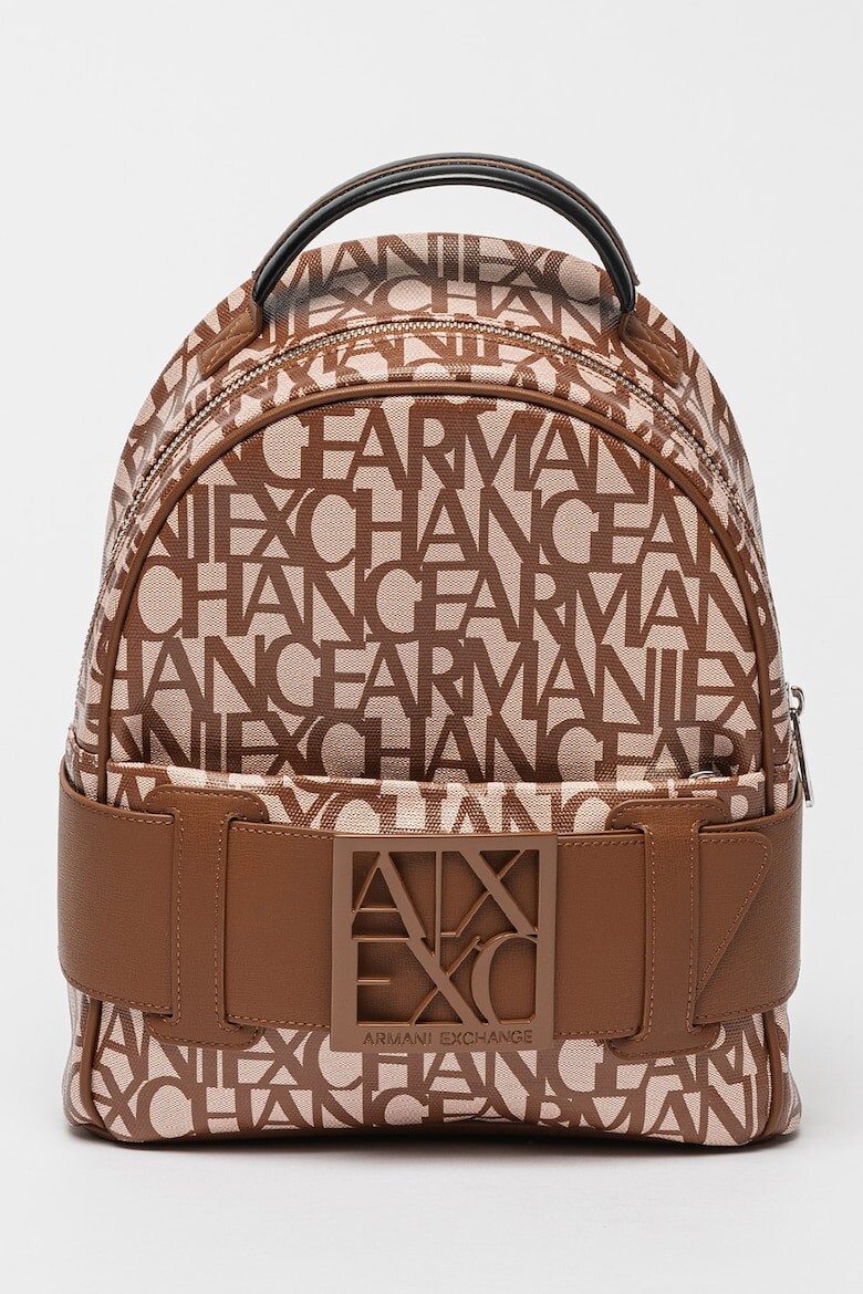 

Рюкзак из экокожи с регулируемыми лямками Armani Exchange, коричневый